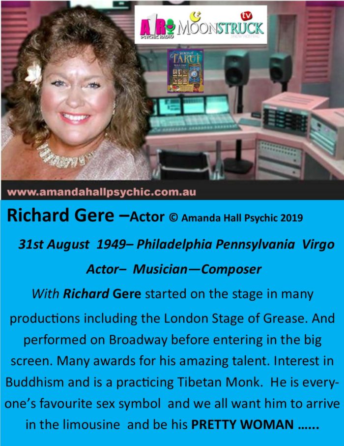 Richard Gere Virgo Male Actor